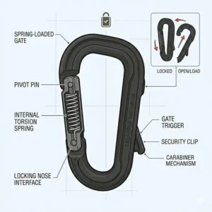 Comparison illustration between a traditional hanging key clip and a compact multi-tool key organizer.